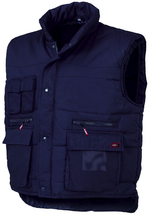 Gilet Multitasche blu 04031 imbottito