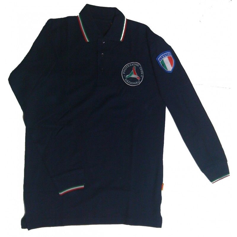 POLO TRICOLORE M.LUNGA