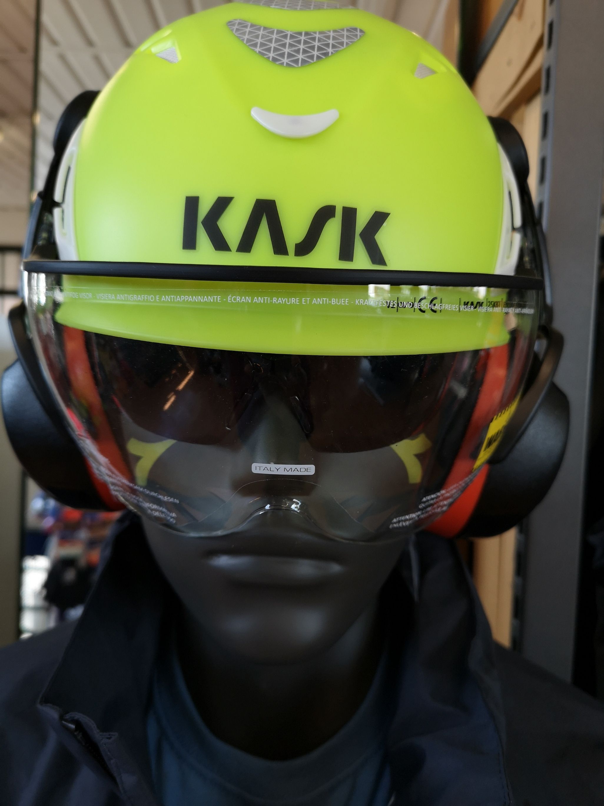 ELMETTO KASK HI VIZ  ANTINFORTUNI