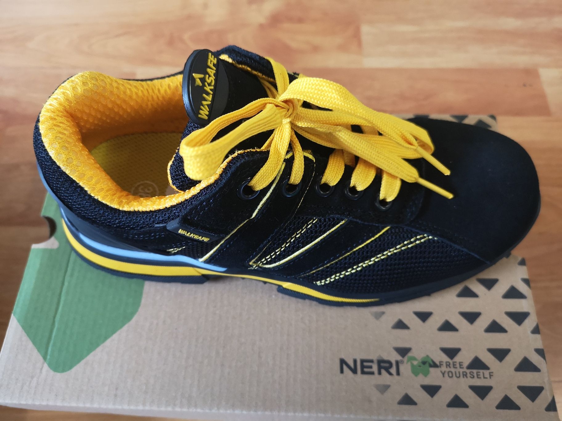 SCARPA 210 S1P NERO GIALLA NERI